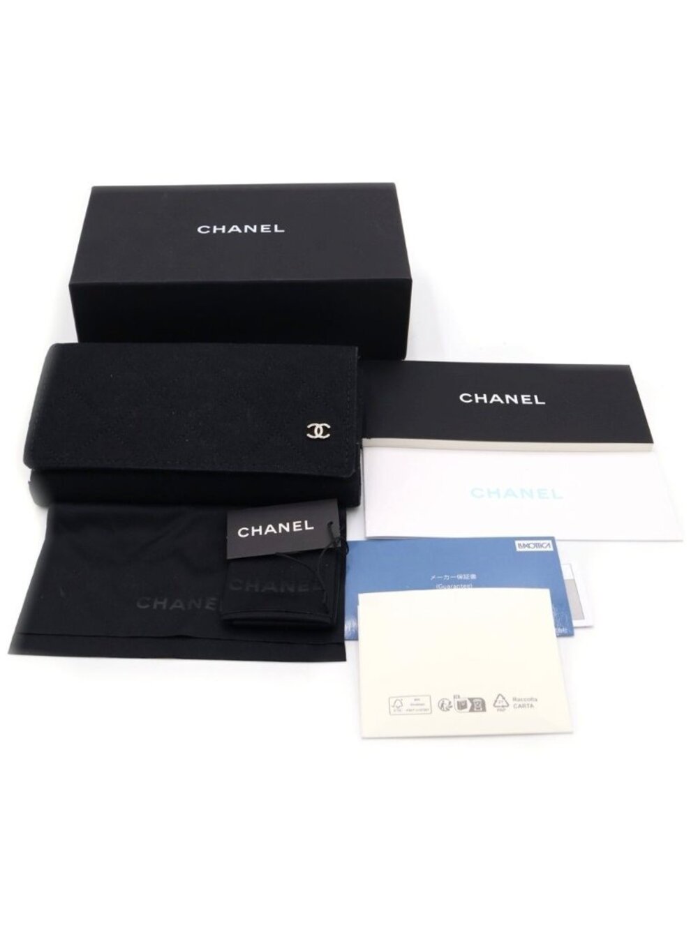★SOLD★ Chanel Polarized Sunglasses Squareshape Gold Logo Black Eyewear - Picture 6 of 6